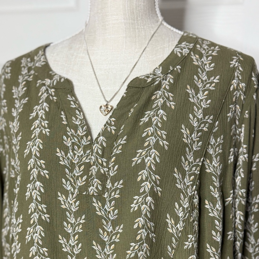 Croft & Barrow Plus Boho Top Size 2x - Picture 4 of 9